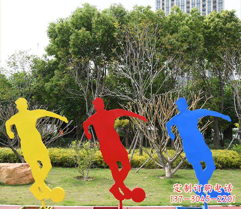 泰州不锈钢足球雕塑激发运动激情