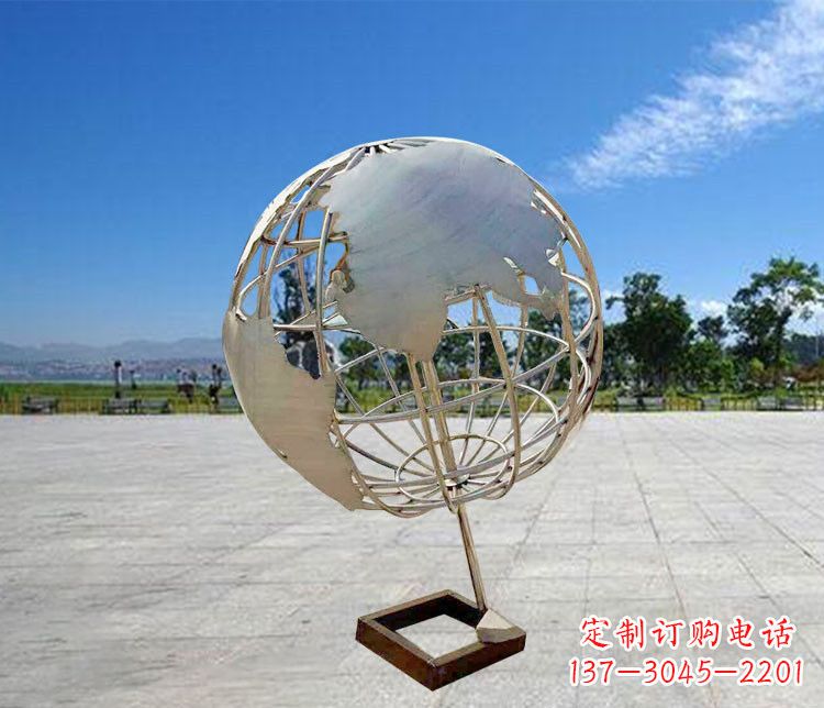 泰州神奇的不锈钢地球仪雕塑