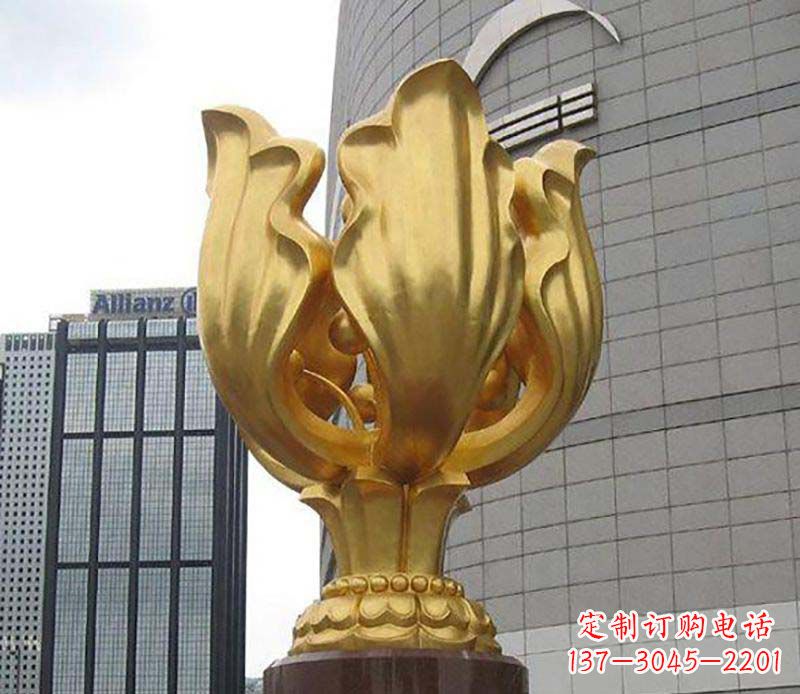泰州不锈钢紫荆花雕塑