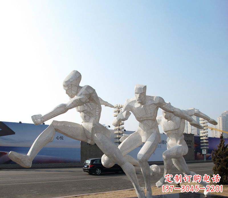 泰州足球之美不锈钢足球雕塑