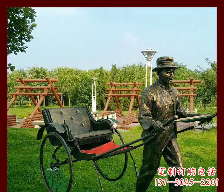 泰州细说黄包车夫人雕塑