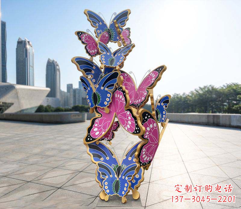 泰州不锈钢蝴蝶雕塑美丽的艺术诠释