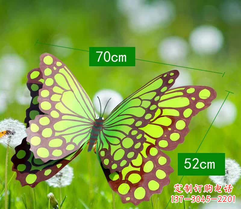 泰州不锈钢蝴蝶雕塑彩色园林的精灵