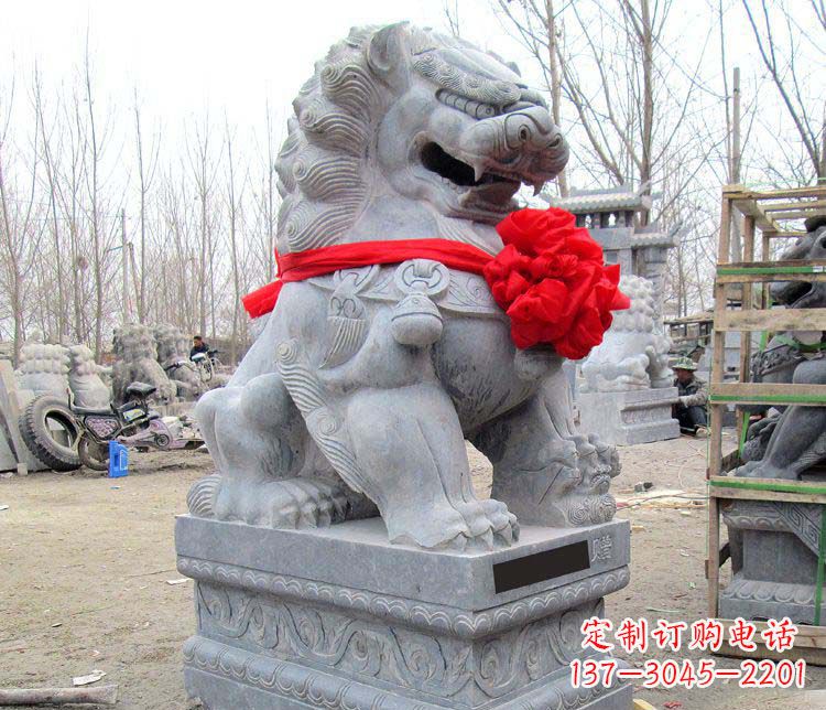 泰州雄壮狮子石雕——欢迎来到宁波