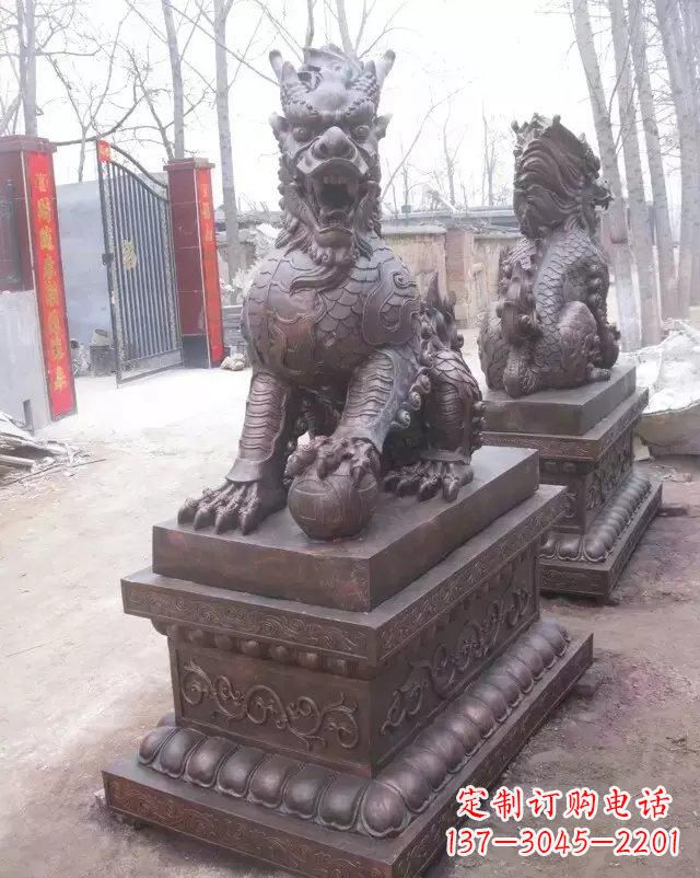 泰州麒麟雕塑古老而又神秘