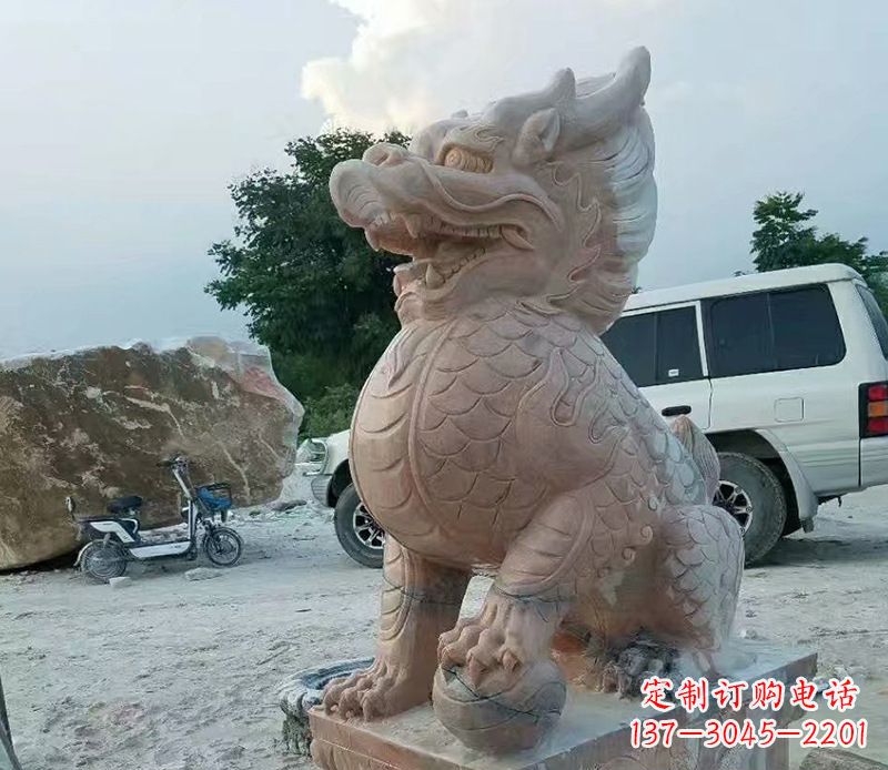 泰州麒麟雕塑象征传统文化的精灵