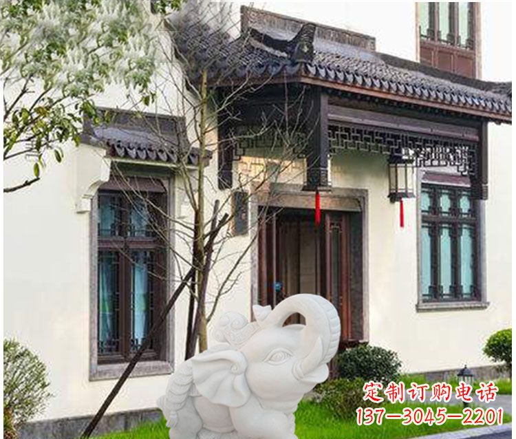 泰州小象招财石雕——引领幸福的钥匙