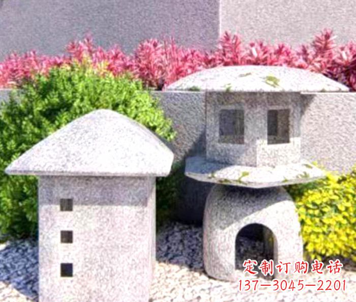 泰州草坪大理石雕塑石灯