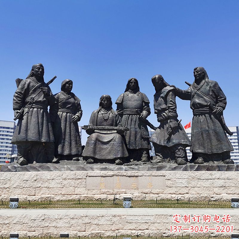 泰州草原母亲人物情景雕塑景观