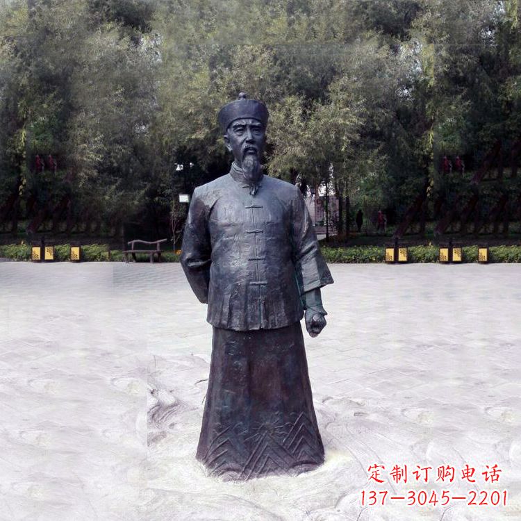 泰州曾国藩铜像中国晚清名臣的荣耀