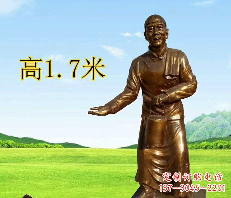 泰州店小二雕塑传承经典艺术