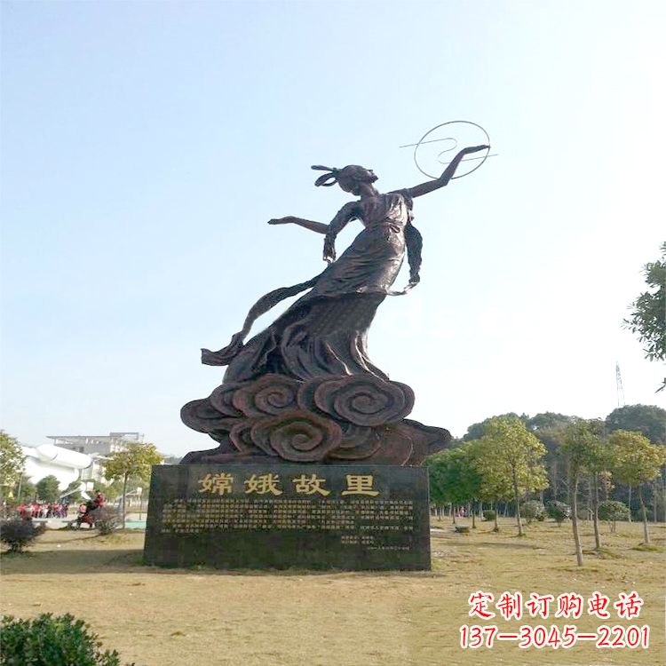 泰州嫦娥传说一座神秘的雕像