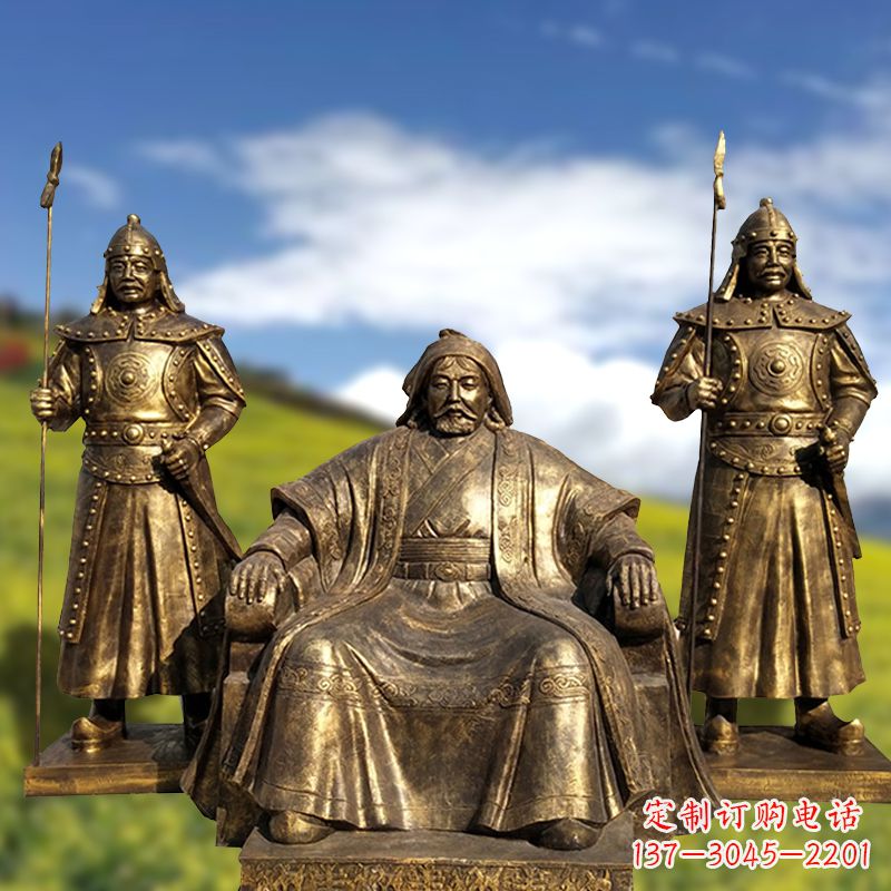 泰州成吉思汗一座永恒的纪念雕塑