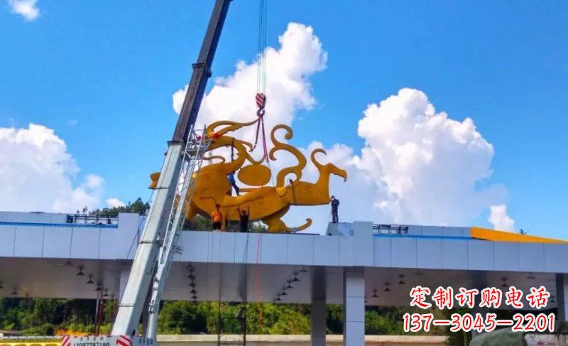 泰州精美不锈钢龙雕塑,点缀城市之美