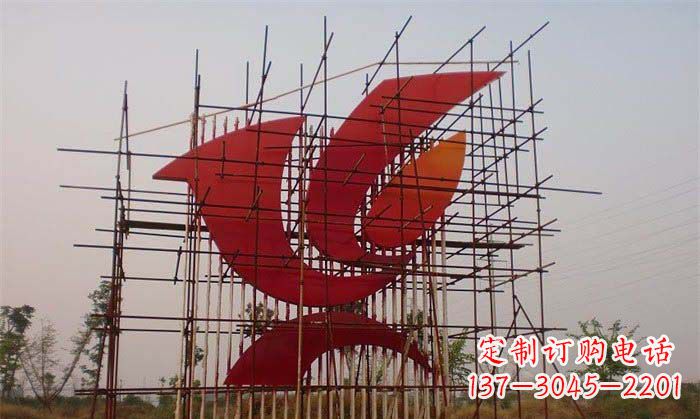 泰州城市和平鸽雕塑传递和平信息