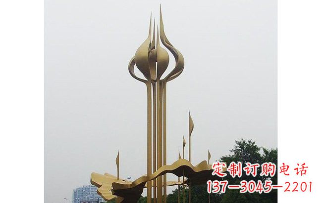 泰州莲花雕塑缔造城市精神之家