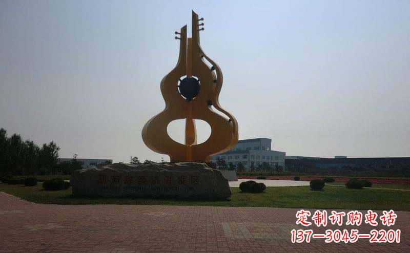 泰州城市的不锈钢葫芦雕塑