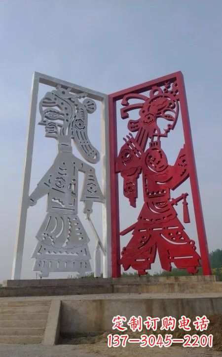 泰州精美皮影戏雕塑——缔造中国城市文化新风貌