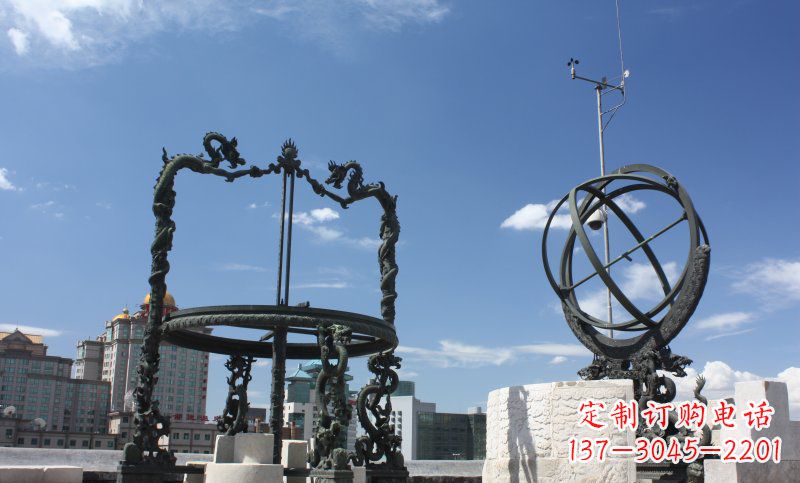 泰州浑天仪雕塑,见证着城市的历史