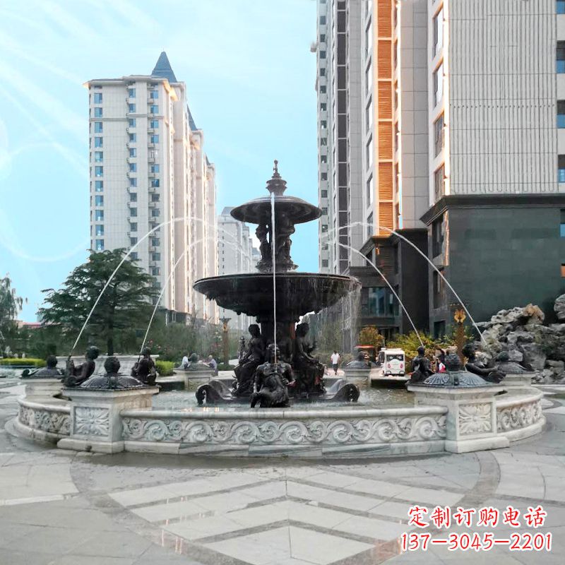 泰州城市广场欧式水景喷泉雕塑的魅力