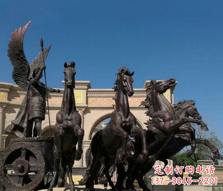 泰州城市广场战马铜雕摆件 (2)