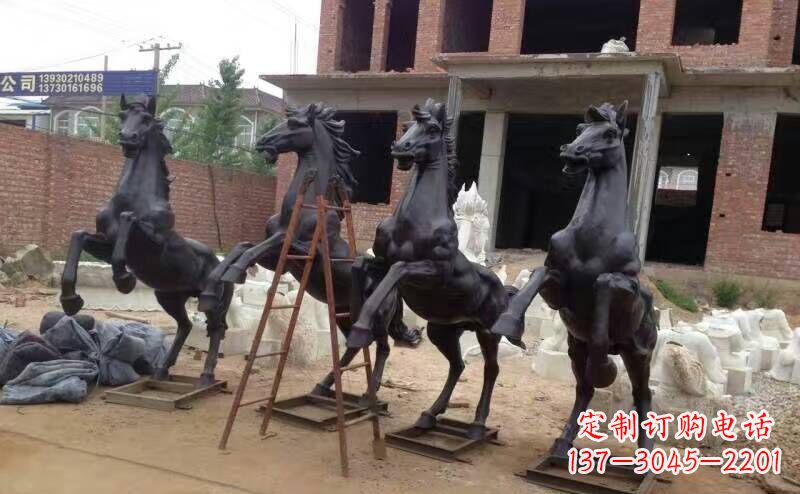 泰州城市广场战马铜雕摆件 (4)