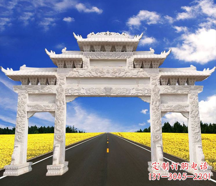 泰州城市牌楼石雕——把文化传承到实体之中