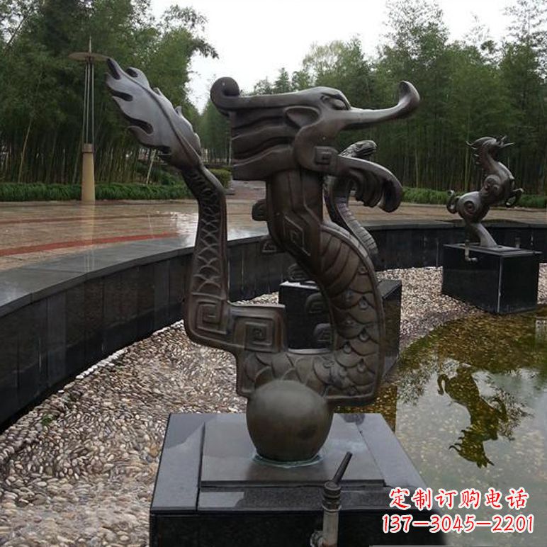 泰州城市十二生肖喷泉雕塑
