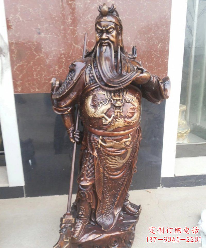 泰州此关公雕塑
