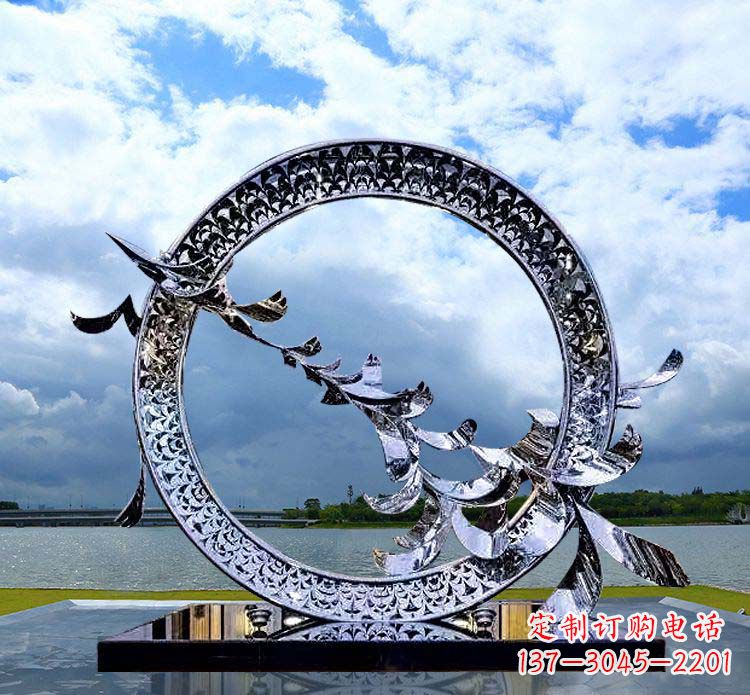 泰州大雁雕塑不锈钢精美雕刻