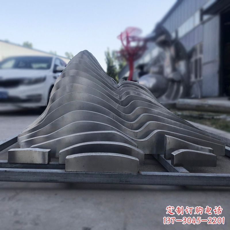 泰州不锈钢假山雕塑精致耐用的艺术品