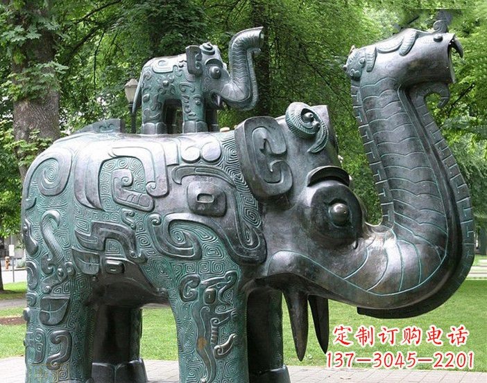 泰州抽象大象铜雕