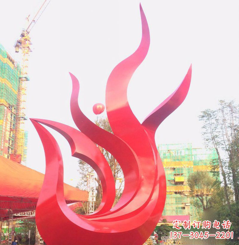 泰州抽象凤凰广场不锈钢雕塑