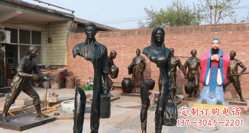 泰州铜雕男人的力量