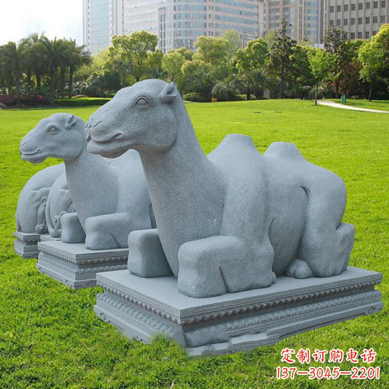 泰州美丽的抽象骆驼石雕