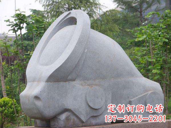 泰州动物雕塑抽象石雕牛