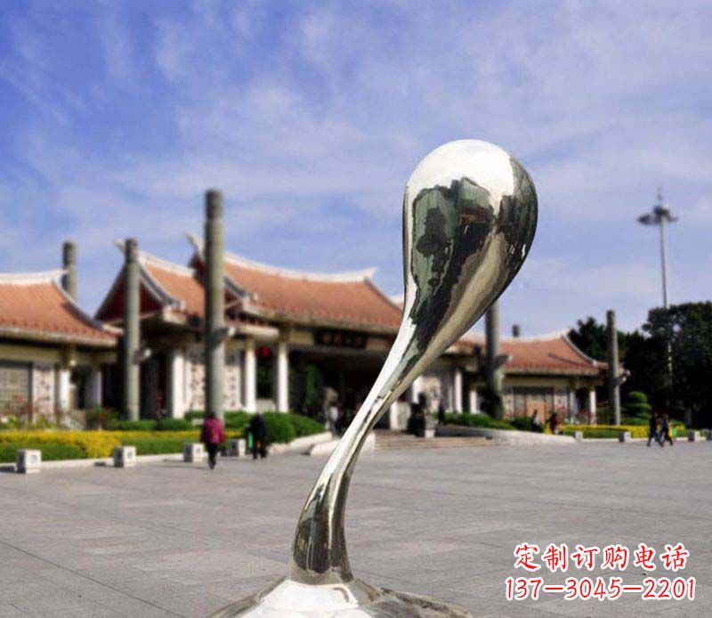 泰州抽象水滴广场景观雕塑