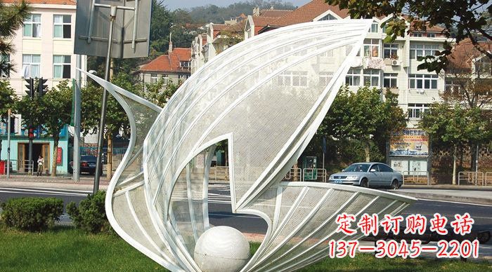 泰州抽象天鹅不锈钢动物雕塑