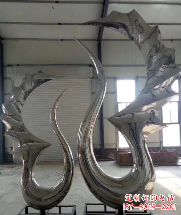 泰州抽象天鹅不锈钢雕塑