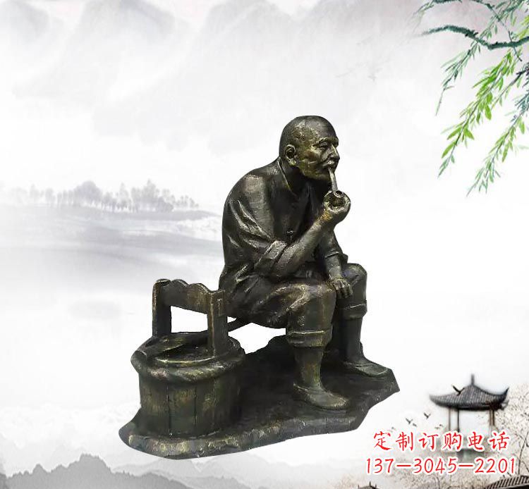 泰州抽烟斗的老人