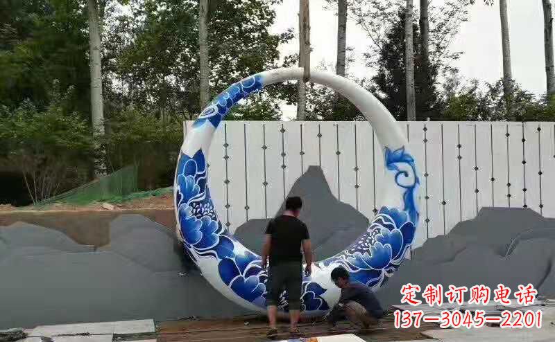 泰州创意月亮雕塑广场雕塑户外摆件