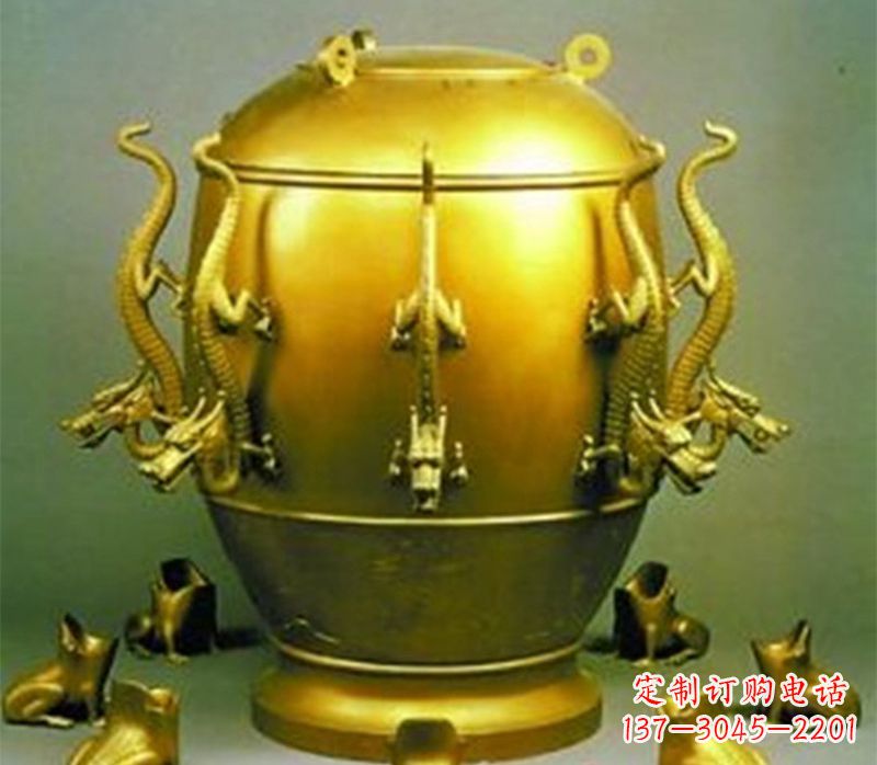 泰州纯铜古天文仪器地动仪雕塑