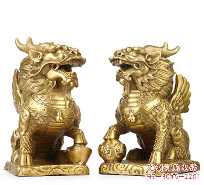 泰州纯铜麒麟雕塑