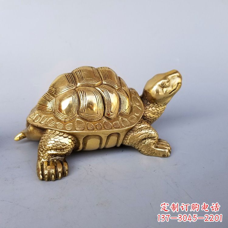 泰州静谧的纯铜乌龟雕塑