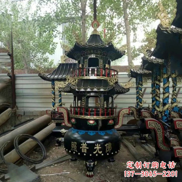 泰州纯铜香炉雕塑