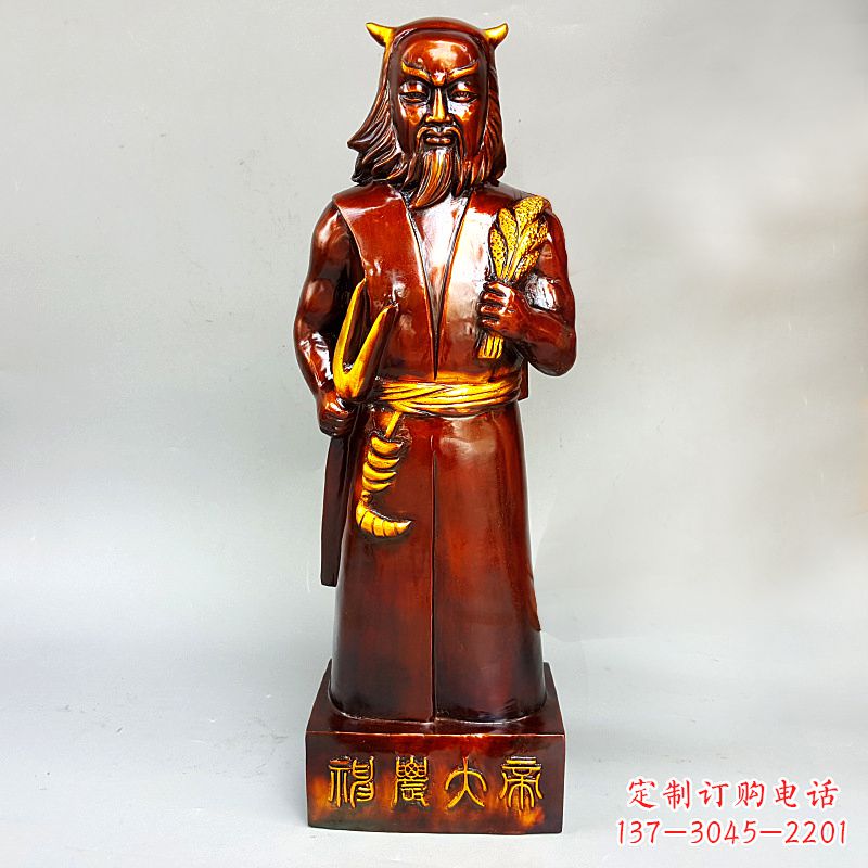 泰州神农氏铜像传承炎帝文化的艺术之作