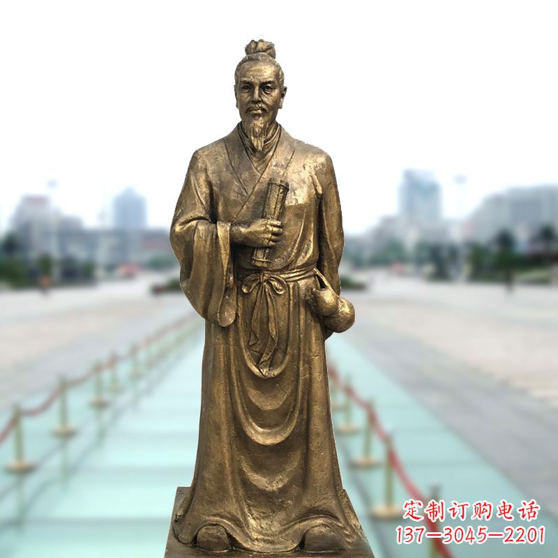 泰州铜雕艺术张仲景的精神实践
