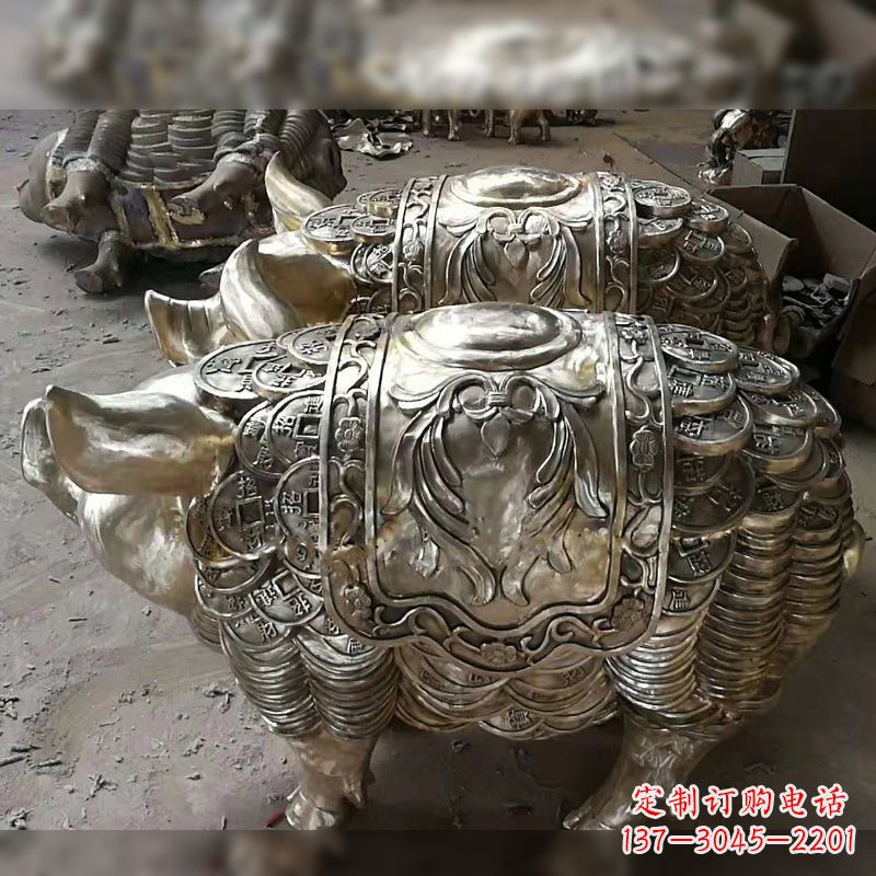 泰州纯铜铸造的招财生肖动物风水雕塑