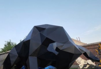 泰州华尔街牛大型玻璃钢动物雕塑