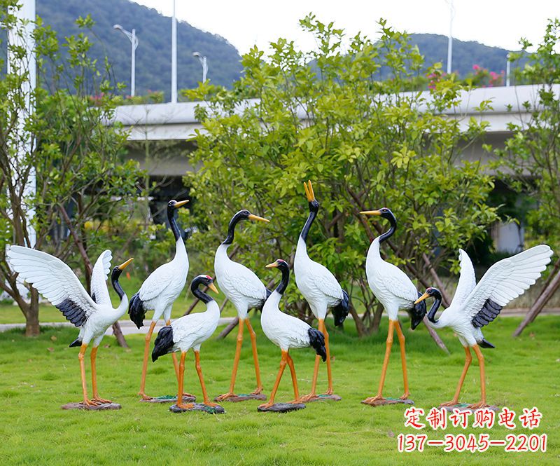 泰州仙鹤雕塑传承中国文化精髓